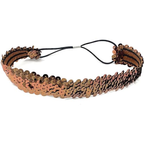 Kal-Bandeau De Déguisement En Polyester À Paillettes Pour Femme Café 38 X 3 Cm