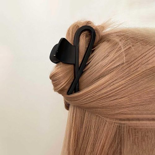 Kal-Grandes Pinces À Cheveux Noires Grosses Pinces À Cheveux Irrégulières Pinces À Cheveux En Acrylique Pince À Requin Barrette Pinces À Cheveux Géométriques Barrette À Chignon En Résine