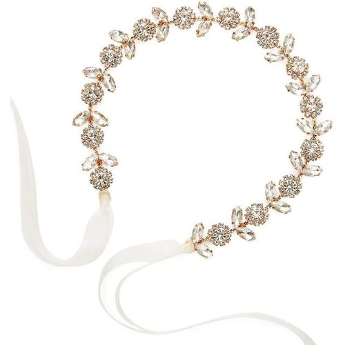 Kal-Bandes De Cheveux De Mariée En Cristal Bandeau De Mariée Diademe Décoration De Cheveux, Vigne Cheveux Accessoires, Pour Femme Fille Soirée Anniversaire Ornements Mariage De Cheveux