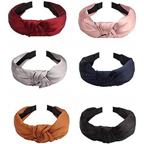 Kal-Lot De 6 Bandeaux Élastiques Unis Pour Femme (Archcolorcheck6)