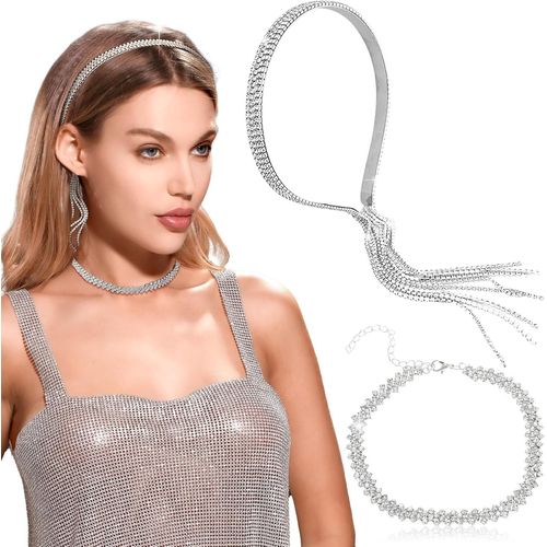 Kal-Accessoires Elfes Couronnes Elfes Coiffure Elfe Bandeau Festival Bandeau Strass Accessoires Elfes
