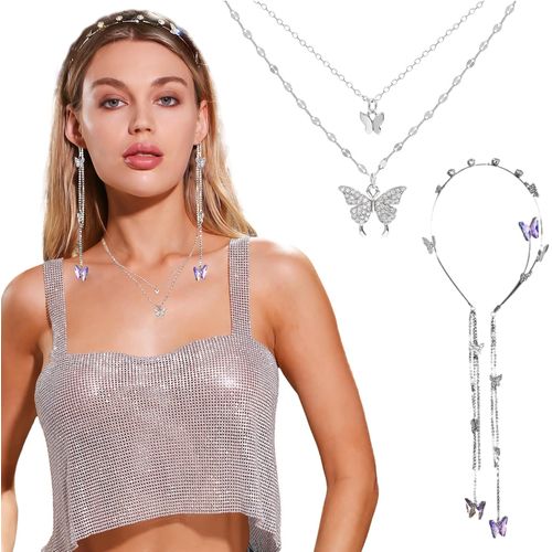Kal-Accessoires Elfes Couronnes Elfes Coiffure Elfe Bandeau Festival Bandeau Strass Accessoires Elfes