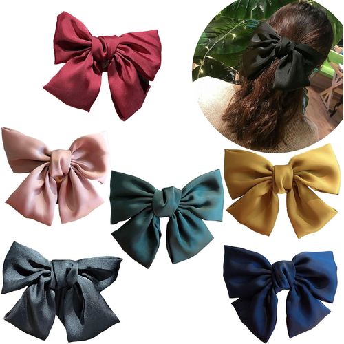 Kal-Lot De 6 Barrettes À Cheveux Avec N?ud Pour Femme Et Fille