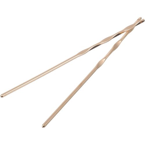 Kal-Lot De 2 Barrettes À Cheveux Pour Bricolage - Accessoires Pour Cheveux - Pendentif En Épingle À Cheveux - Pendentif Pour La Mariée - Pour Faire Soi-Même Des Baguettes De Cheveux - Cuivre Doré