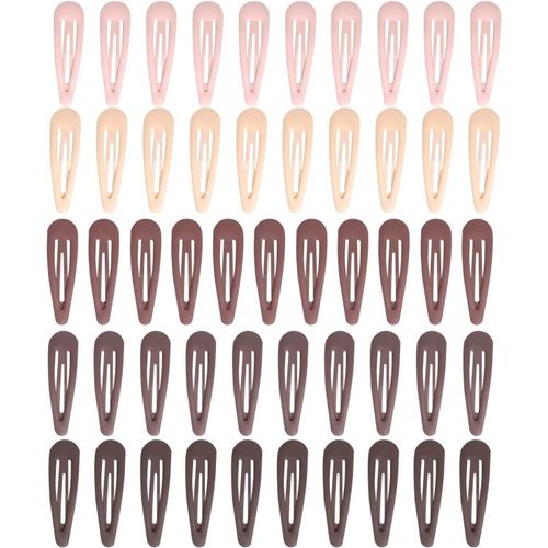 Kal-50 Pcs Barrettes Chocolat, Pinces À Cheveux Fille Snap Clip Cheveux Snap Barettes Bb Barrettes À Cheveux En Métal Barettes Cheveux Mignon Pour Femme Fille Enfant Bébés
