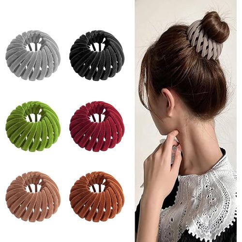Kal-Lot De 6 Barrettes À Cheveux Pour Femme - Accessoires Pour Cheveux - Nid D'oiseau - Barrettes À Cheveux Pour Femme - Cheveux Fins - Accessoires De Cheveux Pour Femme