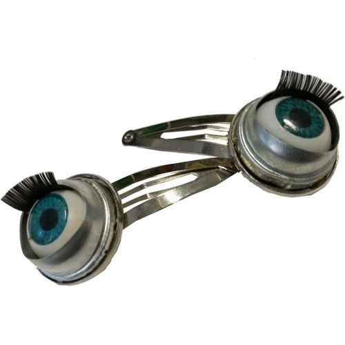 Kal-Lot De 2 Barrettes À Cheveux En Forme D'?il, Yeux De Sommeil, Pour Halloween, Bijoux Fantaisie, Fabriqués À La Main, Pinces À Cheveux