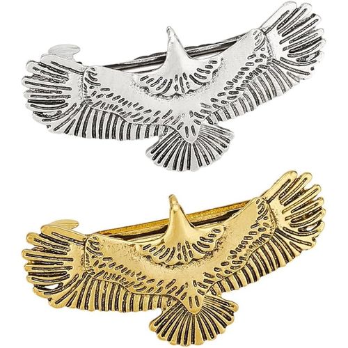 Kal-2 Pcs Barrettes À Cheveux En Métal Aigle Vintage 2 Couleurs Alliage Aigle Snap Pinces À Cheveux Rétro Fermoirs À Cheveux Titulaire Barrettes Accessoires Pince À Cheveux Pour Femmes Cheveux