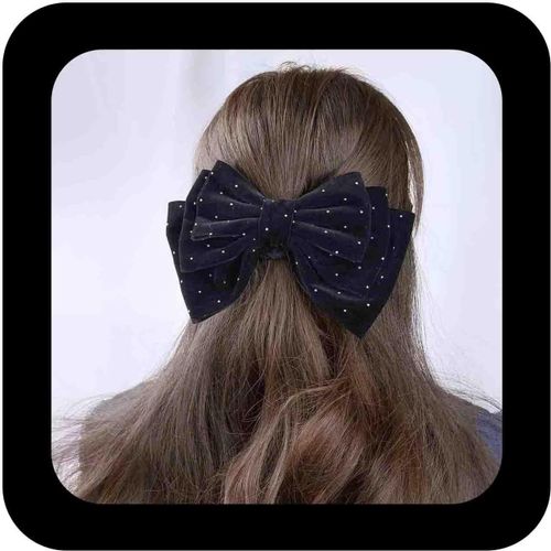 Kal-Barrette À Cheveux En Velours Rouge Grand Noeud Pinces À Cheveux Grand Noeud En Velours Noeud En Satin Pinces À Cheveux Accessoires Décoratifs Pour Cheveux Bijoux Pour Femmes Coiffure(Rouge1)