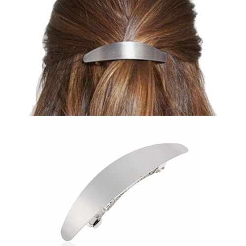 Kal-Snap Épingle À Cheveux Clip Argent Chignon Barrette À Cheveux En Métal Pinces À Cheveux Printemps Minimaliste Pinces À Cheveux Accessoires De Cheveux Décoratifs Pour Femmes Et Filles