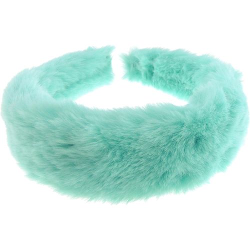 Kal-Serre-Tête En Fausse Fourrure Épaisse Et Douce Pour Femme, Style Bohème, Long, Court, Fin, Épais, Hiver, Noël, Anniversaire, Mariage, Demoiselle D'honneur, Fête (Menthe)
