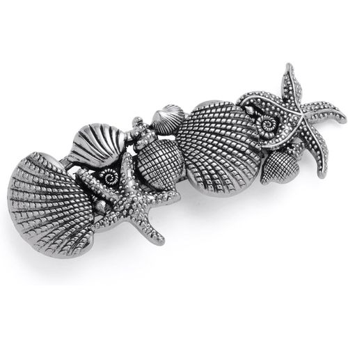 Kal-Vintage Barrette À Cheveux Étoile De Mer Avec Coquillage Pince À Cheveux Femme En Métal Bijoux De Tête Épingle Clips Cheveux Accessoires Cheveux Mariage Filles
