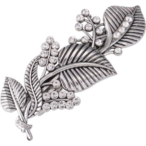 Kal-Vintage Barrette À Cheveux Feuille Pince À Cheveux Femme En Métal Bijoux De Tête Épingle Clips Cheveux Accessoires Cheveux Mariage Filles