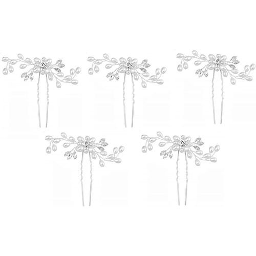 Kal-Épingles Mariée Perles Strass X5 Accessoires Élégants Coiffure Mariage Demoiselle Idée Cadeau Chic Événement