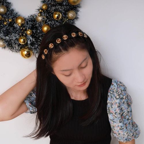 Kal-Double Frange En Couches, Épingle À Cheveux, Bandeau Tressé, Double Couche, Outils De Coiffure, Clip Léopard, Bijoux Pour Femmes Et Filles (Marron 1pcs)