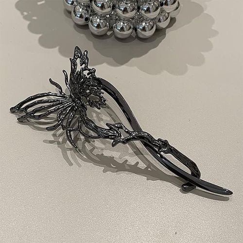 Kal-Pinces À Cheveux Gris Somky Pour Femmes, Filles, Femmes, Enfants, Élégantes Pinces À Cheveux Délicates, Outils De Coiffure Pour Fête, Mariage, Travail Quotidien, Liquides