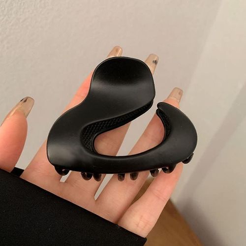 Kal-Pinces À Cheveux Pour Femmes, Filles, Femmes, Enfants, Grandes Pinces À Cheveux Pour Fête, Mariage, Quotidien (Métal-Noir-Mat)