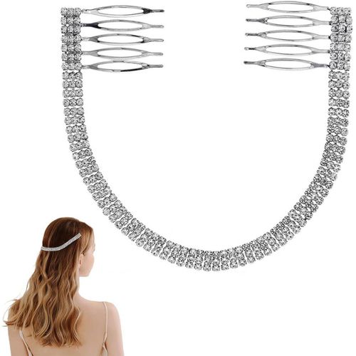 Kal-Headband Mariage Couronne Pour Cheveux Accessoire De Vigne Mariée Serre Tête En Cristal Pour Princesse Demoiselle Honneur Fête Anniversaire X05014