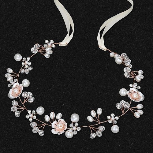 Kal-Couronne Fleur Cheveux,Accessoire Cheveux Mariage Couronne De Fleurs Pour Cheveux Couronne De Fleurs Headband Fleur Accessoires Cheveux Femme Diademe Femme