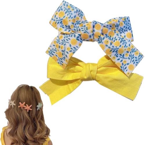 Kal-N?ud - Petite Pince À Cheveux - Fleurs - Pour Fille - Petit N?ud Papillon - Barrette À Cheveux - Kattun Kawaii - Pour Femme - Petite Taille - 1506 