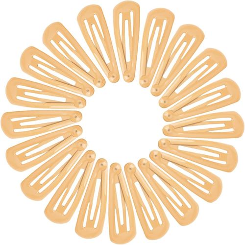 Kal-20pcs 4.8cm Barrettes Pince À Cheveux Clip En Métal, Barrette Cheveux Fille, Snap Barettes Bb En Métal, Femme Snap Clip Barrettes À Cheveux, Enfant Épingle À Cheveux Jaune Orange