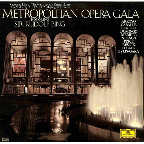 Metropolitan Opera Gala Honoring Sir Rudolf Bing