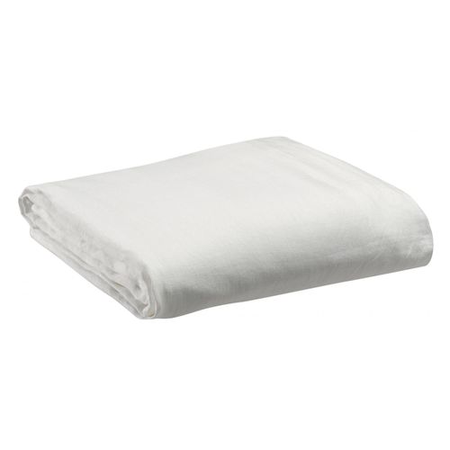 Drap Housse Stonewashed Zeff Blanc 140 X 190 X 30 Cm Vivaraise