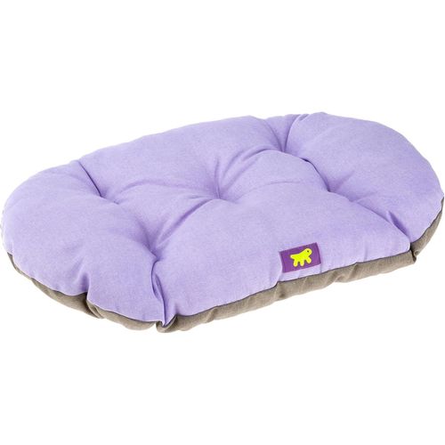 Kal-Panier Chien Relax, Coussin Chiens Moyen, Panier Chat, Tapis Pour Chenils Et Voitures, Lavable, En Coton Avec Rembourrage Doux, 65 X 42 Cm. Lilas