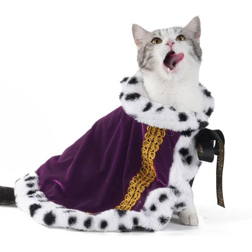 Kal-Pet Serial Lux Fur Cape Violette Pour Costume D'halloween, Roi Et Reine, Prince Et Princesse, Cosplay-S