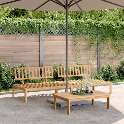 Prolenta Premium - Canapés Centraux Palette De Jardin 2 Pcs Bois Massif D'acacia