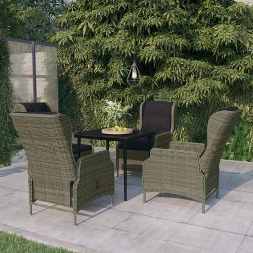 Prolenta Premium - Ensemble À Manger De Jardin 5 Pcs Marron