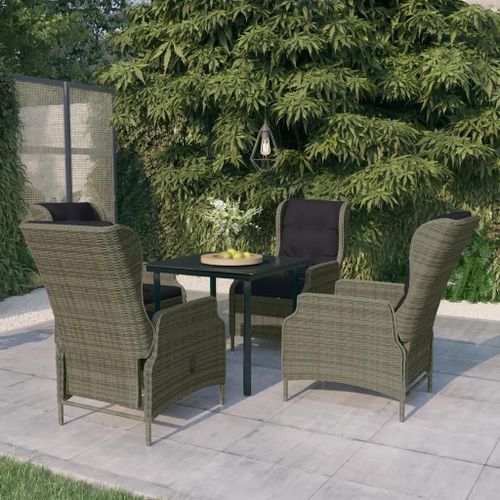 Prolenta Premium - Ensemble À Manger De Jardin 5 Pcs Marron