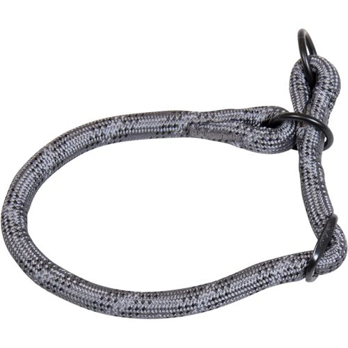 Kal-Collier Large Pour Chien Luminous Dots - Avec Points Lumineux, Haute Visibilité - Pour Toute Taille De Chiens - Couleur Gris, Taille 12 Mm X 30-35 Cm