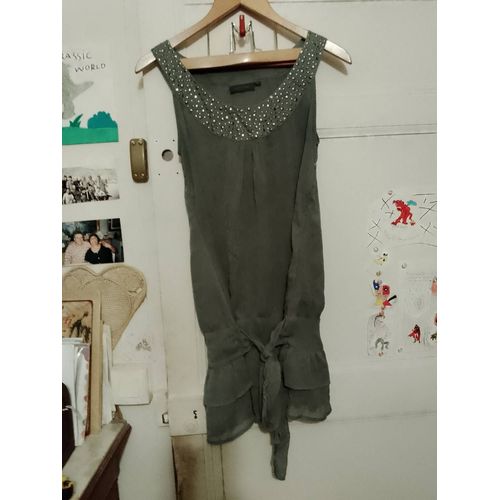 Robe Grise Noeud Devant 38 M Kiabi Woman.