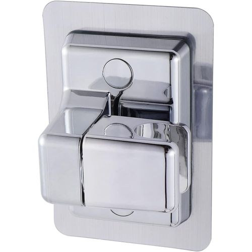 KAL-Support Douche Réglable Rotatif À 360 °,Support Douche Sans Percage,À Main Support Pommeau De Douche Réglable Étanche Super Puissant Support Douche Réglable Ventouse De Salle De Bain¿Argent¿