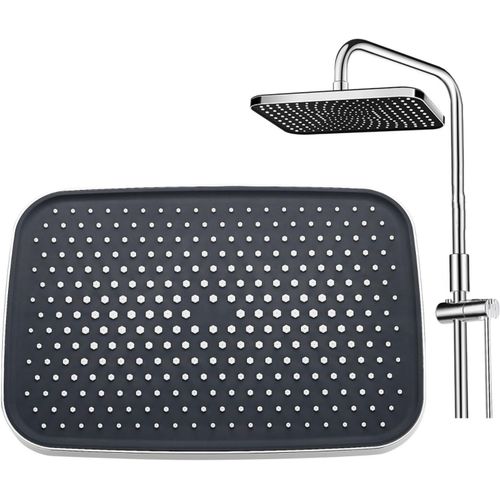 KAL-Pomme De Douche Au Plafond, Pommeau De Douche Inox, Pommeau De Douche Carré À Haute Pression, Tete De Douche Pluie Pour Une Douche Confortable À Basse Pression D""Eau, Facile À Installer Et À Nett