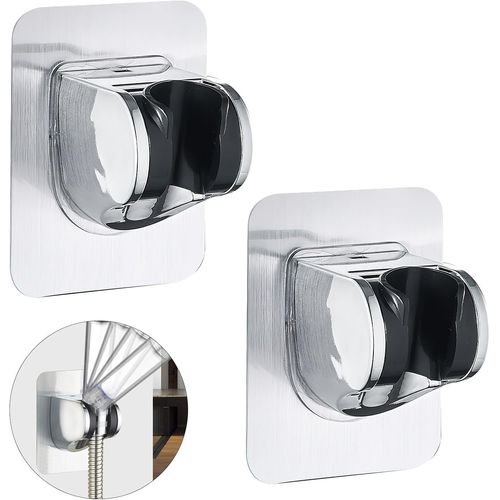 KAL-Support De Douche, Support Douche Sans Percage Colle- Support Pommeau De Douche Universel, Support Douchette Mural Charge Pour Pommeau De Douche Douchette Salle De Bain