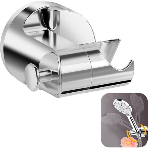 KAL-Support De Pomme De Douche À Ventouse, Support De Douche À Main Sans Perçage, Support Pommeau De Douche Amovible, Support Pomme De Douche Rotatif À 360°, Support De Douche Mural Universel