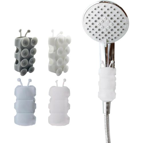 KAL-Support De Pommeau De Douche Sans Perçage - Support De Pommeau De Douche En Silicone - Ventouse Réglable - Support Mural Pour Pommeau De Douche - Pour Salle De Bain