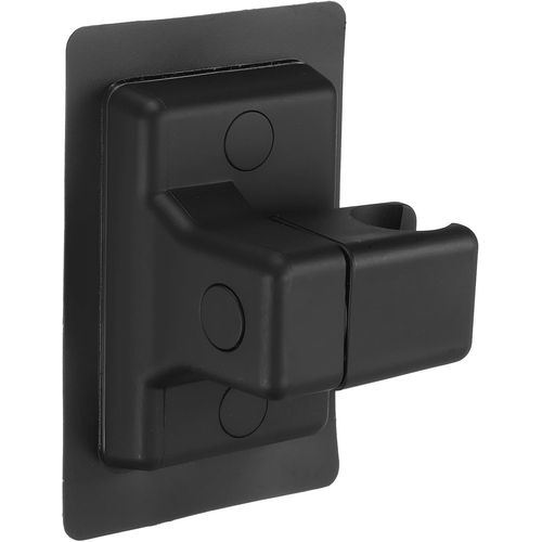 KAL-Support De Pommeau De Douche Puissant - Réglable - Clips De Pommeau De Douche Sans Perçage (Carré, Noir)