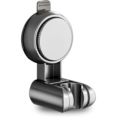 KAL-Support De Pommeau De Douche À Ventouse, Sans Perçage, Universel, Rotatif À 360°, Amovible, En Abs, Gris
