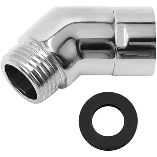 KAL-Adaptateur 135°De Pommeau De Douche Douchette À Main De Salle Antirouille Adaptateur De Coude De Douche Pour Douchette Connexion De Bras