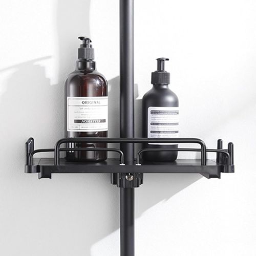 KAL-Étagère De Douche Télescopique Pour Salle De Bain, Sans Perçage, Organiseur Pour Shampooing, Savon Avec Boucle Et Crochet Pour Pommeau De Douche, 18-25 Mm