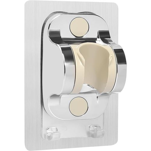 KAL-Support De Pommeau De Douche Sans Perçage Support De Douchette Universel Support De Douche Mural Avec Adhésif Extra Fort Support Pommeau De Douche Angle Réglable Pour Salle De Bain E Toilettes