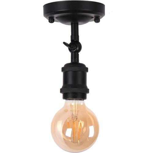 KAL-Plafonnier Industriel Rétro, Appliques Murales Vintage, Spots Antique, Plafonniers Et Éclairages Muraux Dans Le Salon Et La Chambre, Douilles E27, Pour Ampoules Led Jusqu'À 60W