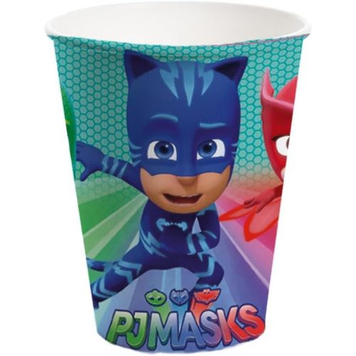 Kal-8 Gobelets En Carton Bleu Pyjamasques 25 Cl