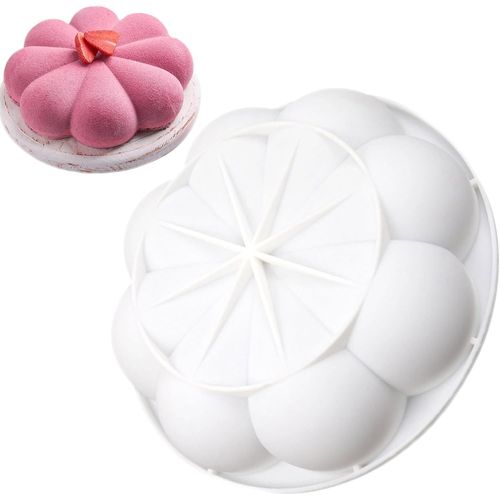 Kal-Moule À Gâteau En Silicone En Forme De Pétales Moule Silicone Patisserie Individuelle 3d Fleur Fondant Mould Pour Glace Chocolat Pour Glace Chocolat Pâtisserie (Fleur)