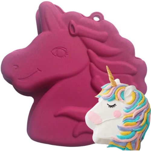 Kal-1pièces Moules En Silicone Licorne,Silicone Licorne Moules À Gâteaux,Sans Bpa,Pour Moules À Pâtisserie,Gâteau, Glace, Chocolat, Pain, Dessert,Pour Halloween Noël