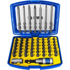 KAL-Coffret Embouts De Vissage. Set De 57 Embouts Pour Visseuse Dans Une Boîte En Plastique.
