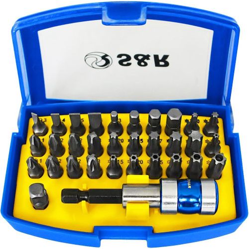 KAL-Coffret Embouts De Vissage. Set De 32 Embouts Pour Visseuse Et Tournevis Avec Porte-Embout Magnétique
